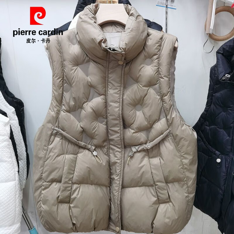 皮尔卡丹（pierre cardin）羽绒马甲女冬季2023新款韩版短款宽松轻薄白鸭绒棉背心马夹外穿潮 XL 120-145斤 黑色(棉)使用感如何?