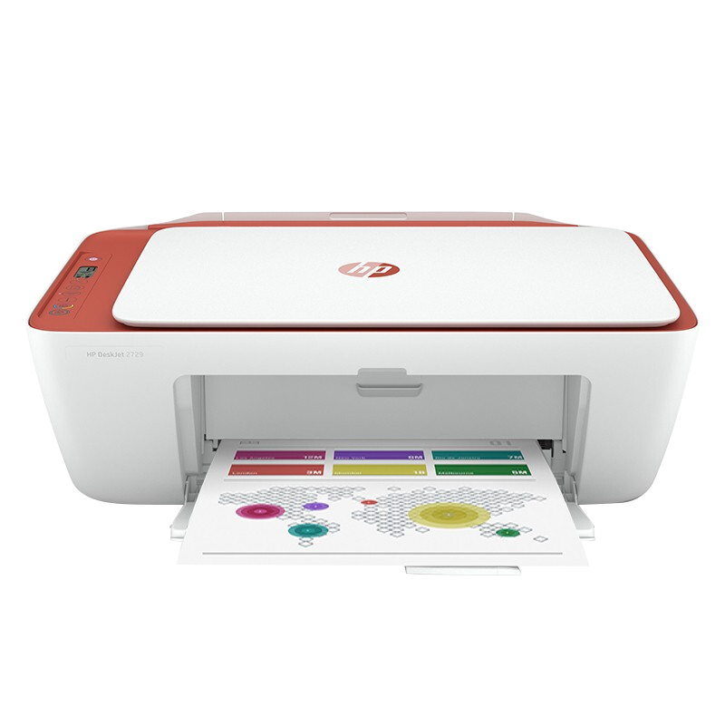 HP 惠普 2729彩色打印机学生家用小型无线照片作业打印复印扫描一