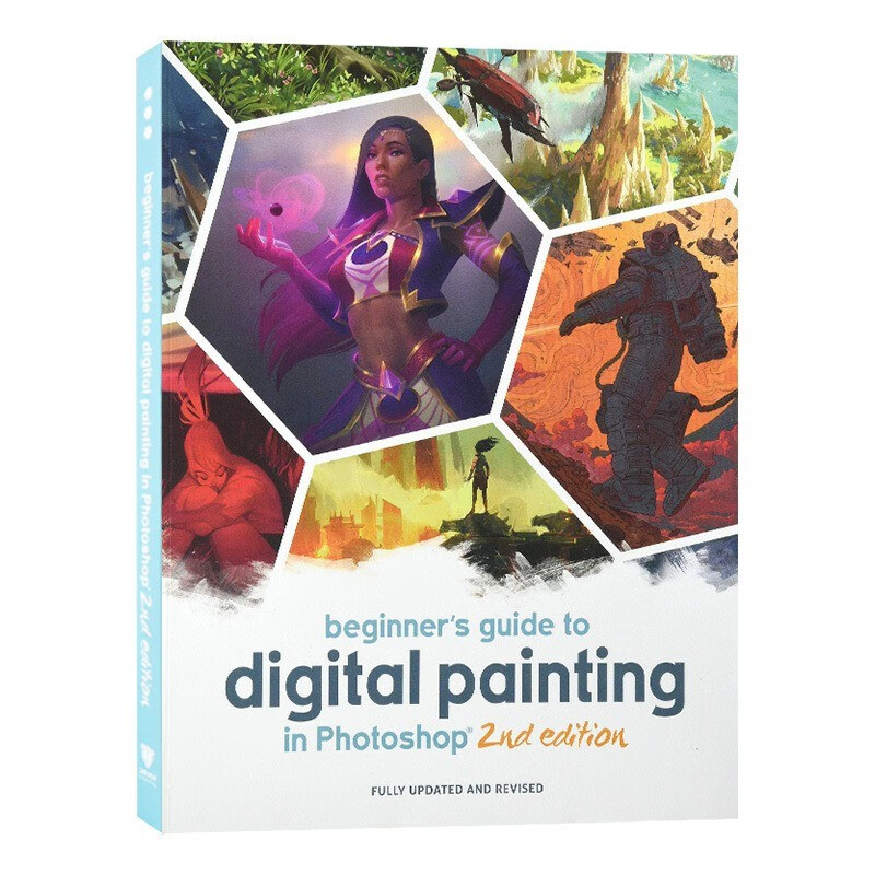 现货 英文原版 beginners guide to digital painting in photoshop
