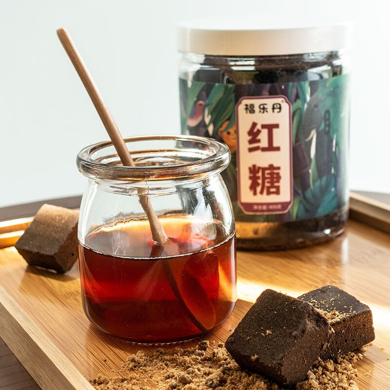 福乐丹原味红糖老红糖块400g绿色有机食品可制作黑糖红糖姜茶冲饮调味