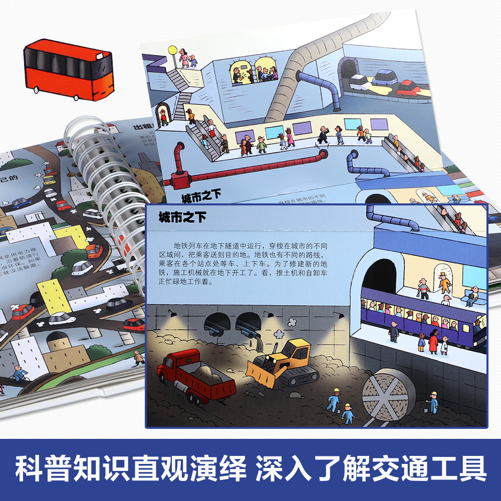 3-6岁学前儿童自然启蒙必备：好玩的交通工具百科暑假阅读暑假课外书课外暑假自主阅读暑期假期读物详情图
