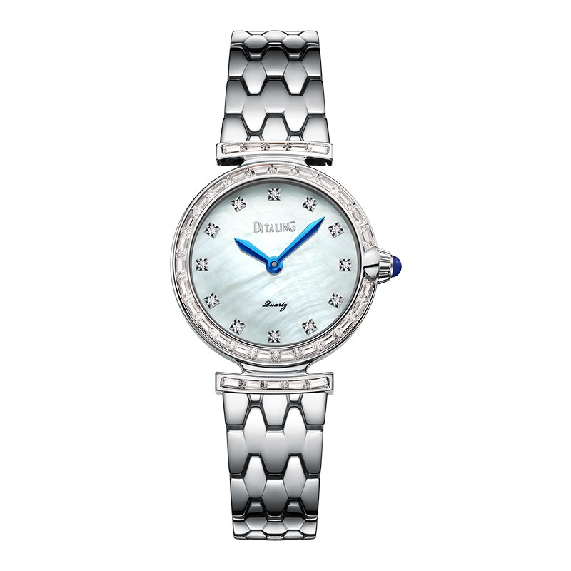 ditaling品牌轻奢手表小众女士石英表气质高端防水腕表1232 dt1232l-1