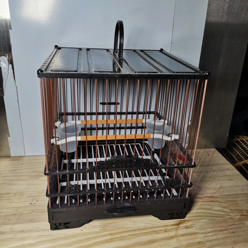 方形塑钢笼小鸟笼塑料笼绣眼麻料玉鸟笼尺寸21.21.23公分 黑框宗丝一个高性价比高么？
