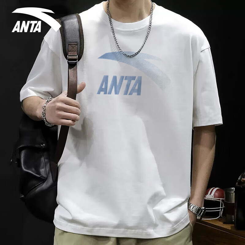 安踏(anta)短袖t恤男士运动衣服夏季户外休闲百搭跑步健身篮球训练