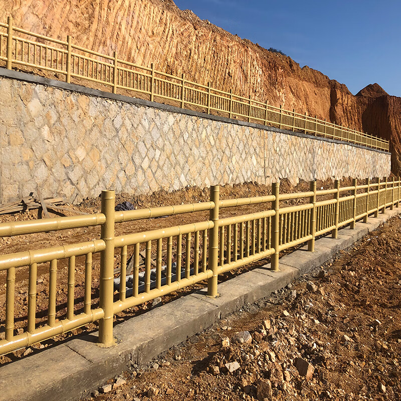 景观仿竹护栏户外水泥栏杆园林景区河道混凝土防竹节篱笆栅栏围栏