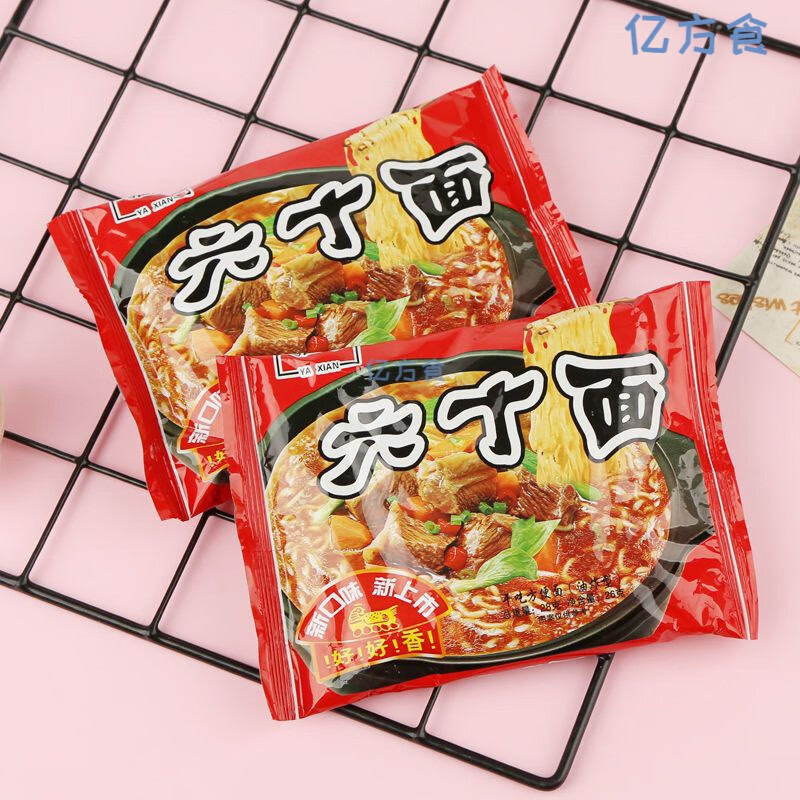 凛东网红雅鲜新口味六十面六丁面干吃面零食六丁目方便面老式 10袋