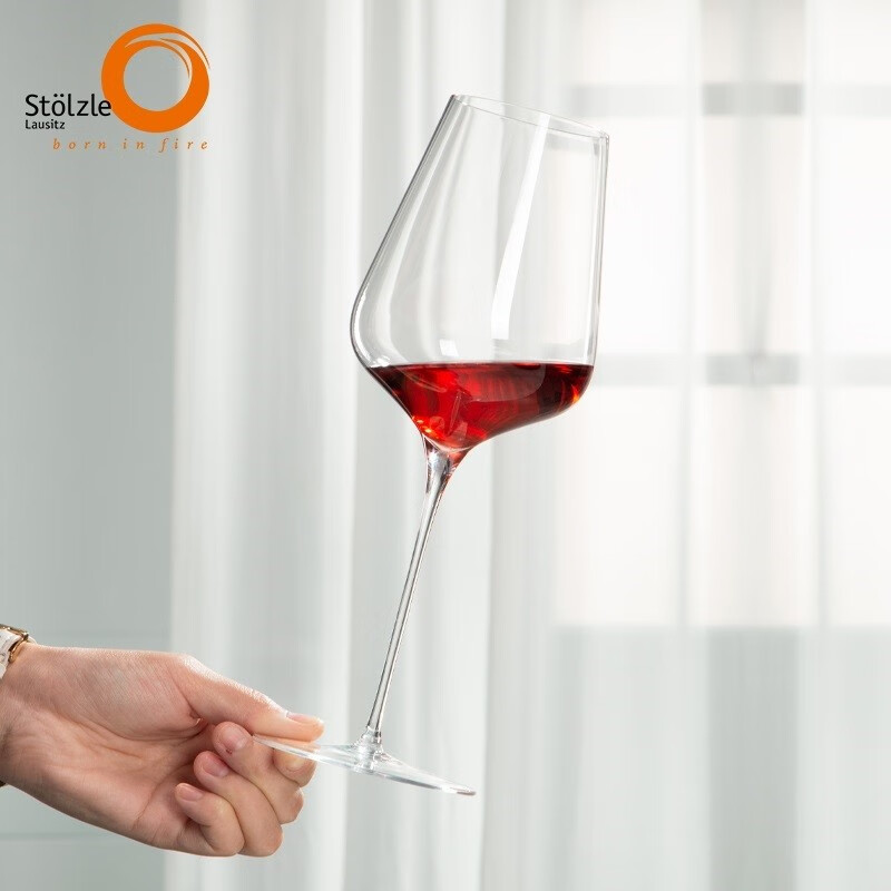 索雅特 Stolzle德国进口手工水晶玻璃红酒杯白葡萄酒杯高脚杯创意醒酒器 Q1手工波尔多红酒杯 2支 600ml