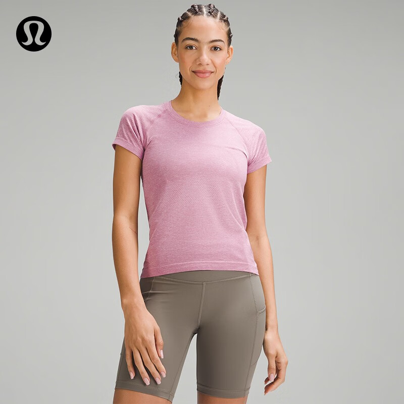 lululemon丨SwiftlyTech女士运动短袖T恤2.0*RaceLW3DZBS粉红牡丹丝绒粉4