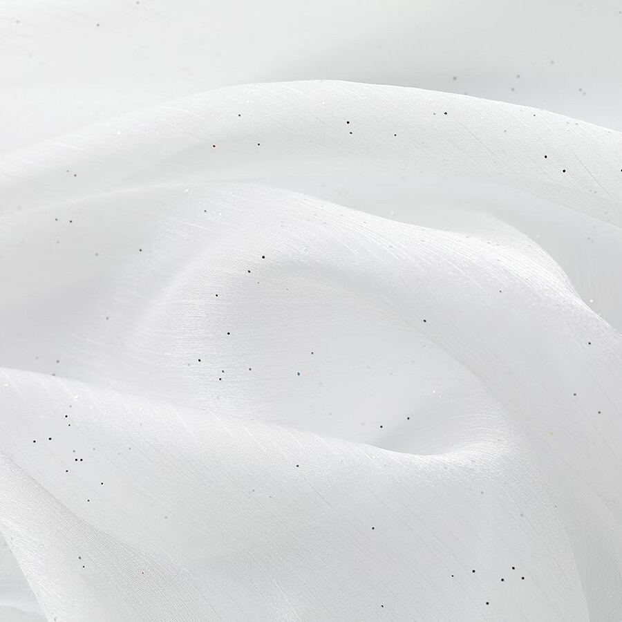 网纱布料做衣服星空欧根纱服装汉服背景布装饰面料手工diy幼儿园 本白