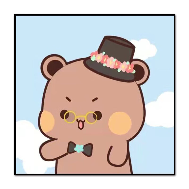 清江引小熊猫一二diy数字油画卡通动画布布儿童手工填色客厅装饰画 tt