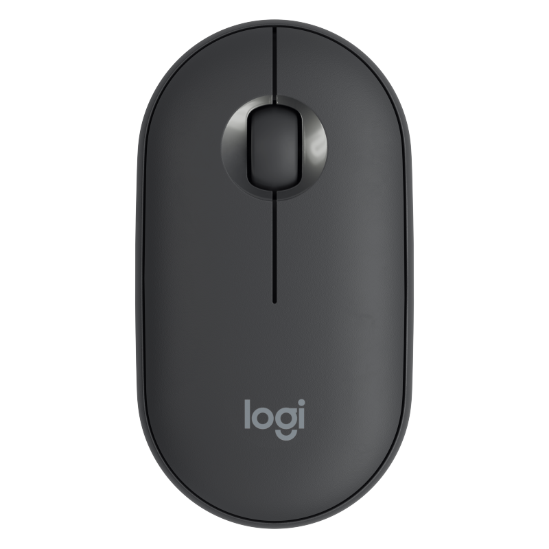 logitech 罗技 Pebble 2.4G蓝牙 优联 双模无线鼠标 1000DPI 石墨黑