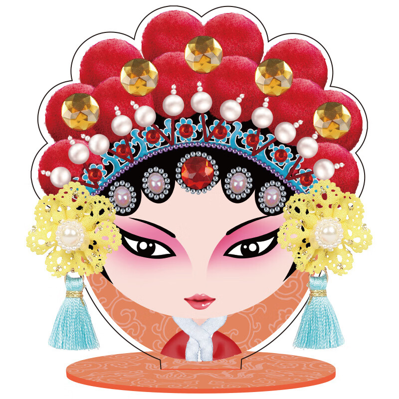 盒化妆镜材料包奶油胶制作梳妆台创意随身镜5-9岁女孩玩具diy生日礼物