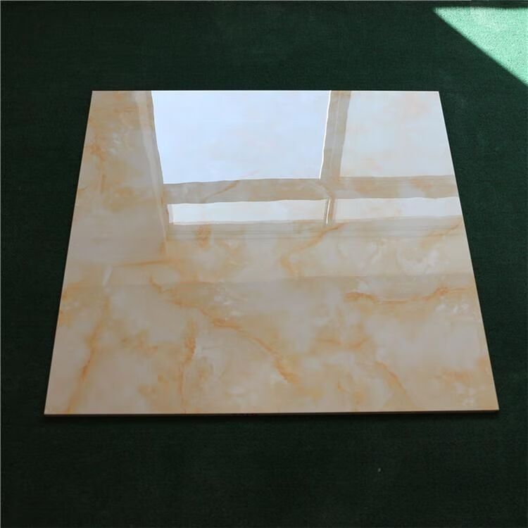 广东佛山通体大理石瓷砖地砖客厅卧室磁砖黄色防滑地板砖黄玉石 黄