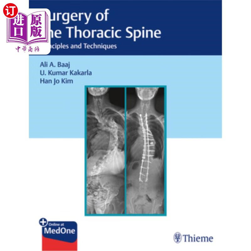 海外直订医药图书surgery of the thoracic spine: principles and