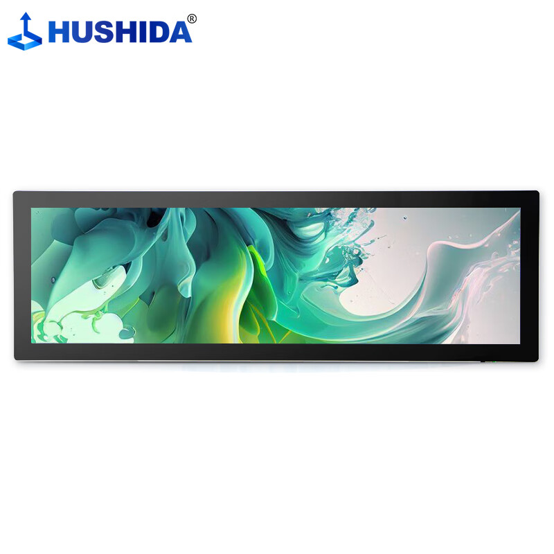 互视达(hushida)34英寸条形屏广告机货架屏led触摸屏地铁车载条形液晶