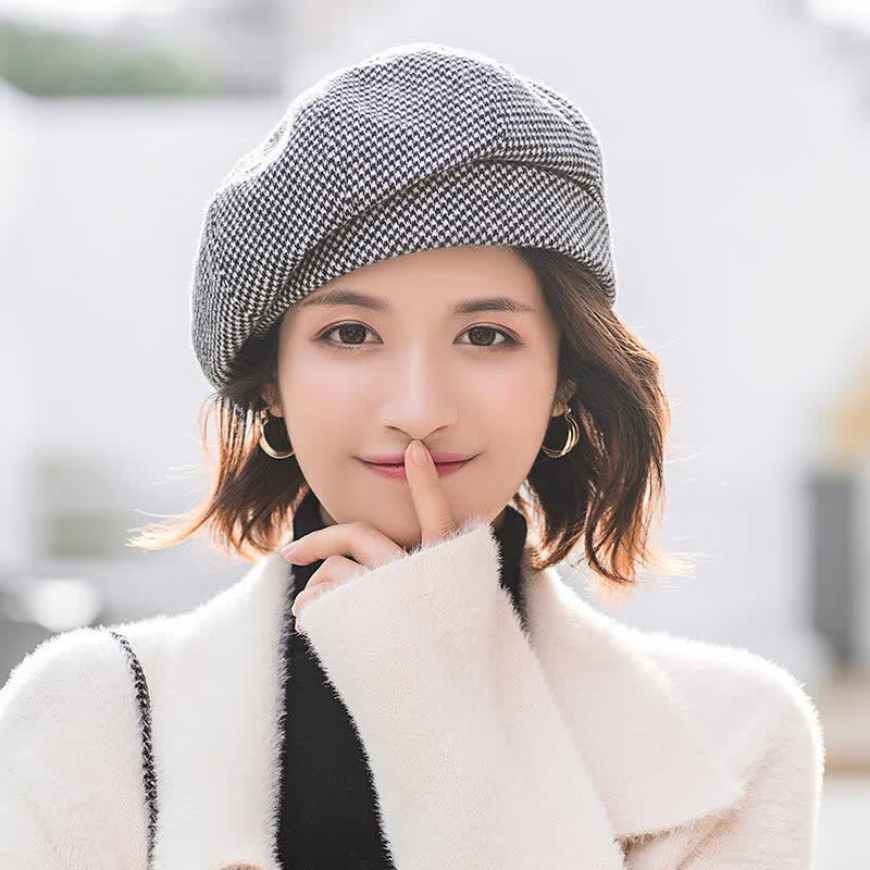 卡若登新品中女款秋冬时尚贝蕾帽贝雷帽女士韩版潮英伦复古蓓蕾画家