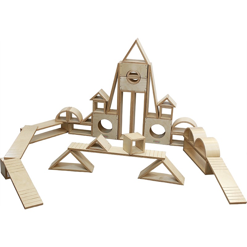 masterkidz贝思德木制儿童玩具 大型空心积木