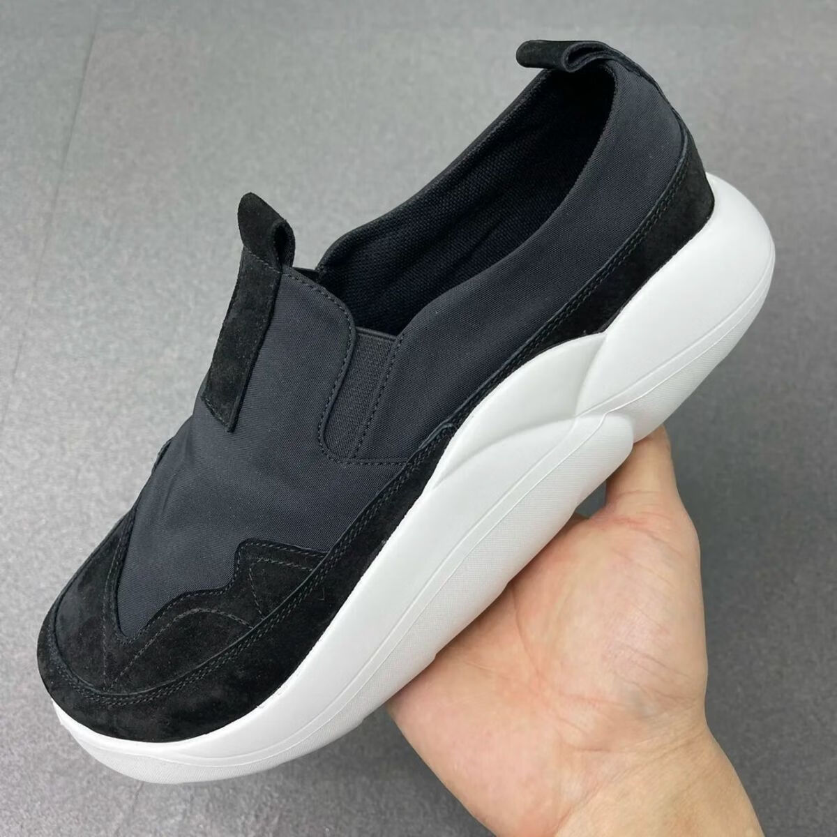 奕菓小丑网布鞋男大头鞋男士宽头小丑鞋男鞋2023年季轻便透气帆布鞋增