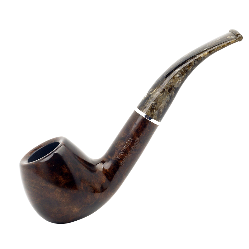 沙芬（SAVINELLI）苔原手工過濾煙斗646石楠木意大利進(jìn)口男士煙斗6mm濾芯配件套裝 【叢林670斗型 不挑斗草】