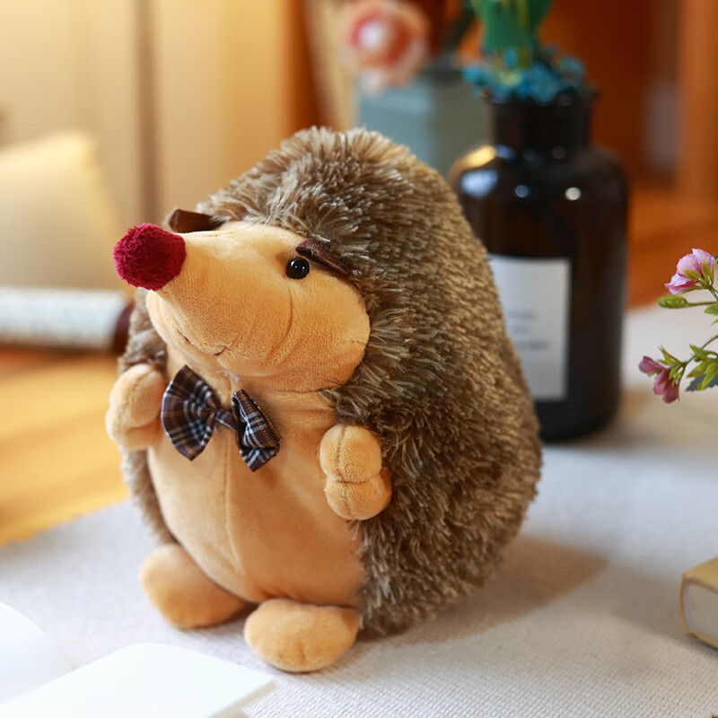 好沐音(haomuyin)可爱小刺猬公仔仿真刺猬毛绒玩具大号抱枕情侣布娃娃