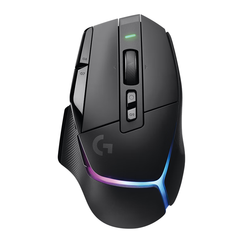 plus：罗技（G）G502 X PLUS LIGHTSPEED 游戏鼠标  RGB流光灯效 Hero25K传感器 黑色 502Hero升级