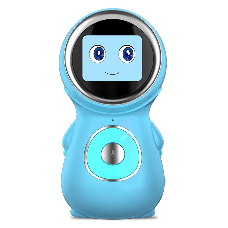 智力快车 在智能机器人 WiFi 儿童智能教育机器人0-1-3-6 婴幼儿小孩 蓝色