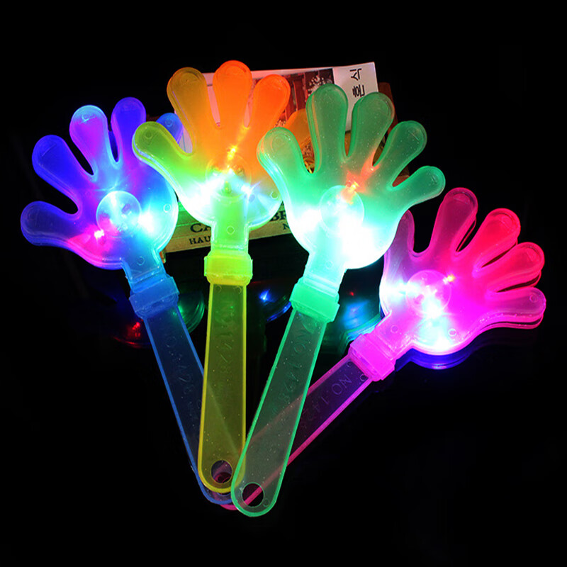 岁彩荧光棒演唱会手掌发光鼓掌拍手器拍拍手小手拍大号巴掌拍气氛道具
