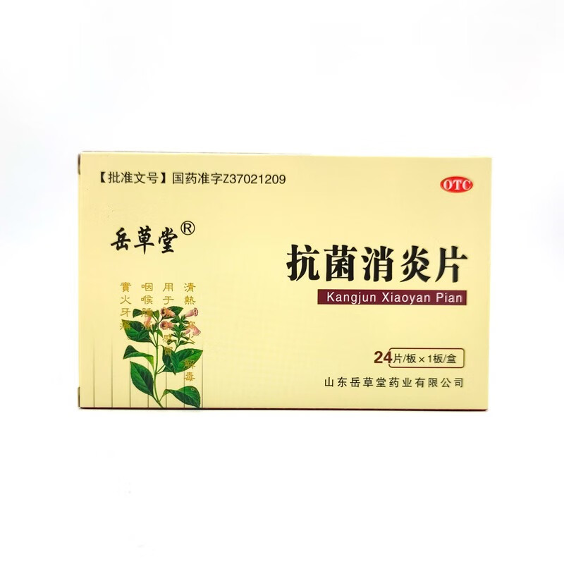 岳草堂 抗菌消炎片0.5g*24片