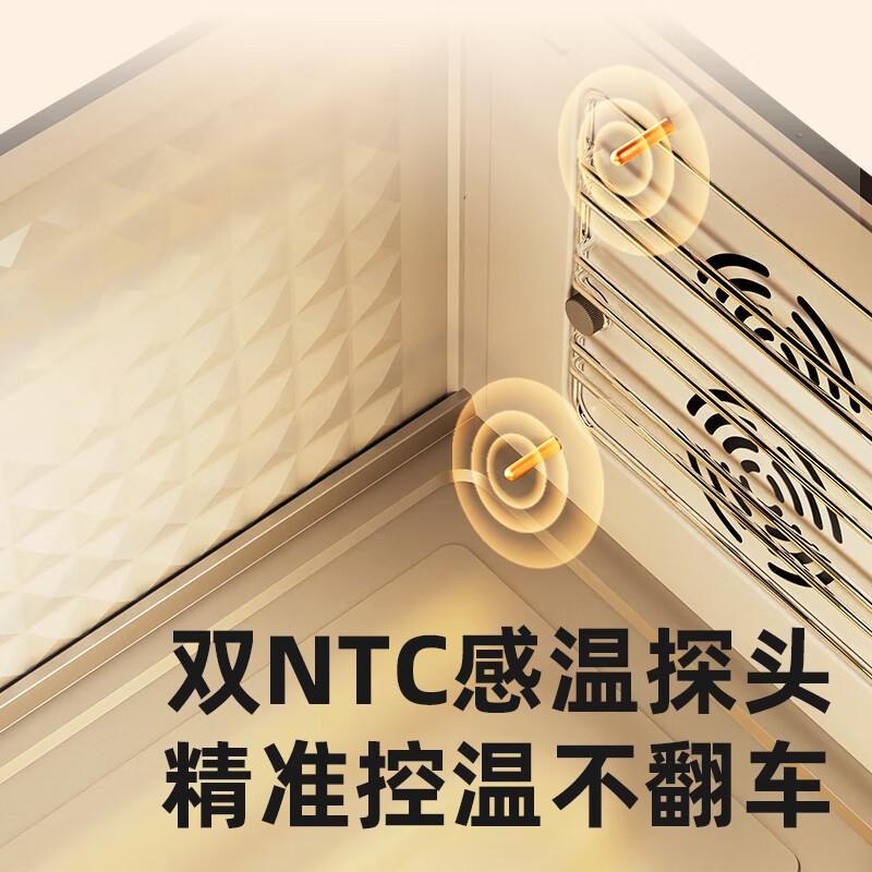 柏翠（petrus） 电烤箱家用38升大容量全自动独立控温多功能烘焙智能烧烤发酵果干机 小家电 PE5400 节日礼物 简米白 38L （ 咨询有大惊喜 ）