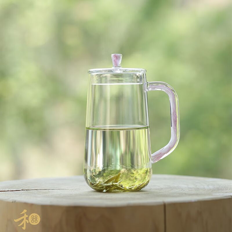 禾器·炫彩禾器新品玻璃青霓杯绿茶杯花茶圆形玻璃杯