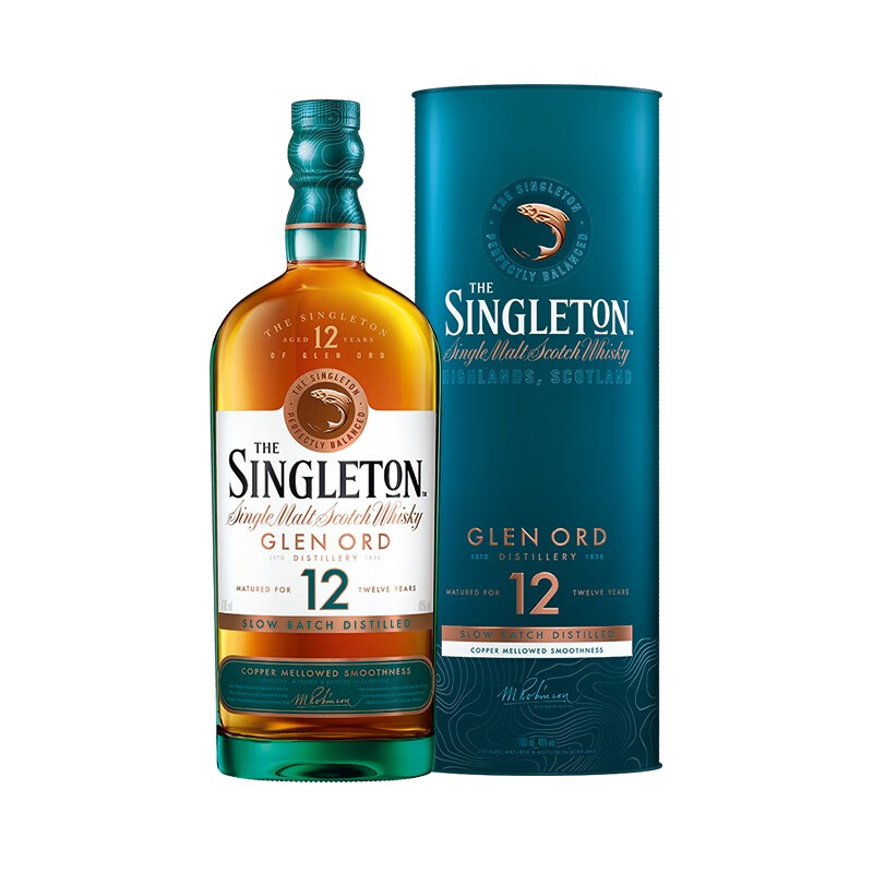 【官方旗舰店】苏格登(Singleton)洋酒格兰欧德12年苏格兰进口单一麦芽威士忌700ml高地区