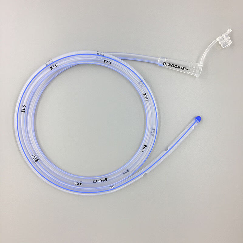 纯硅胶胃管鼻饲管长期打流食管硅橡胶喂食管可留置30天 16fr(5.