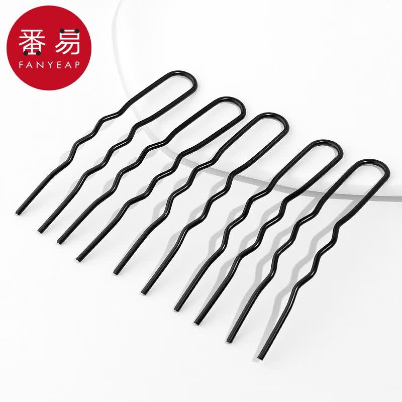 番易丸子头固定神器发卡盘发插梳女发簪懒人u型发夹发插头饰夏季新款 U型发叉5个怎么看?