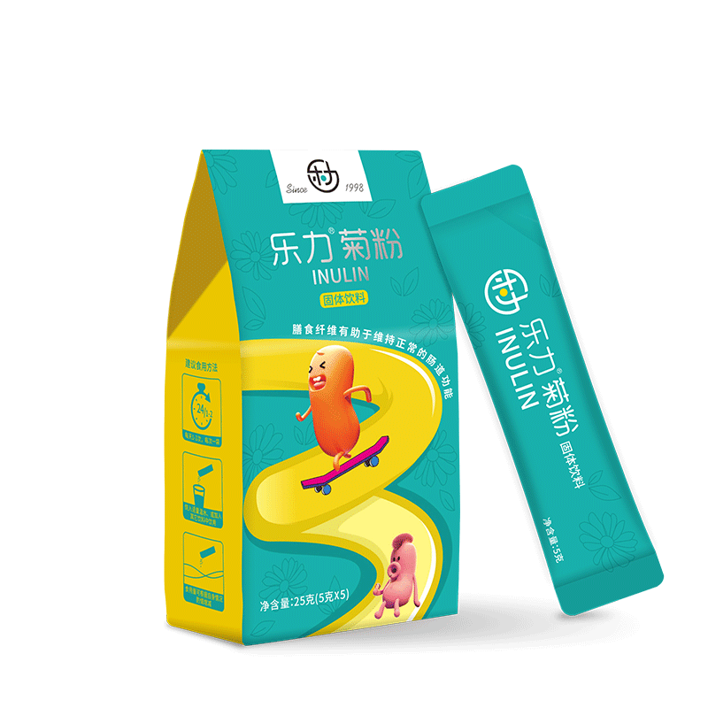 乐力菊粉膳食纤维清肠益生元低聚果糖智利进口孕妇儿童 5袋×1盒