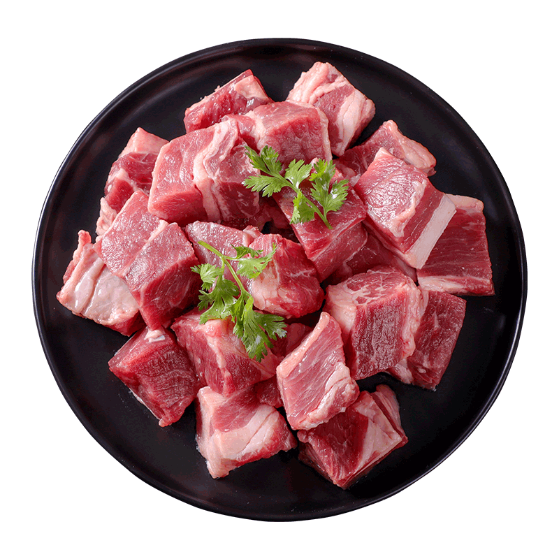 伊赛 国产黄牛牛腩块1000g 牛肉生鲜冷冻牛腩肉牛腩粒红烧牛腩堡