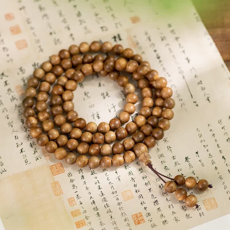 千易色正品天然沉香手串男女款108颗文玩珠佛珠静心盘玩正品送老公老婆 6mm【适合女士】 正品108颗沉香手串男女文玩佛珠沉香手串女静心
