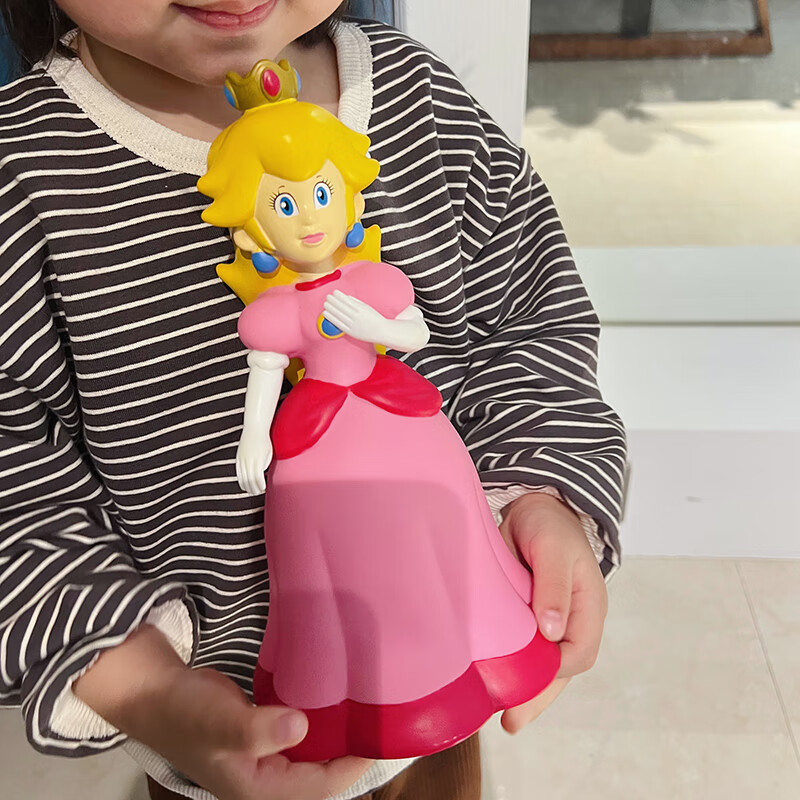 mario大号可动马里奥路易耀西手办摆件公仔玩具玩偶 大号碧琪公主高25