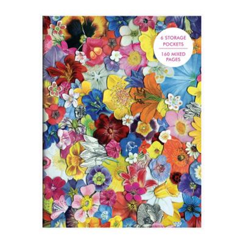 预订Flowers PVC Multi-Pocket Cover Journal