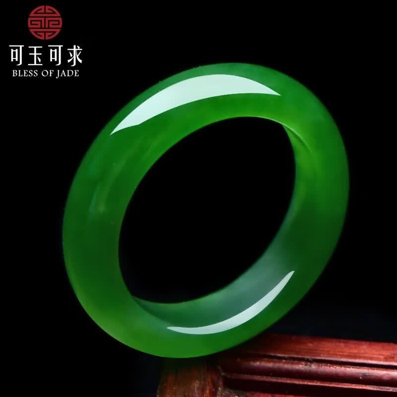 可玉可求中秋节礼物 和田玉戒指 男女士碧玉菠菜绿玉扳指 碧玉 约17毫米Z1620L高性价比高么？