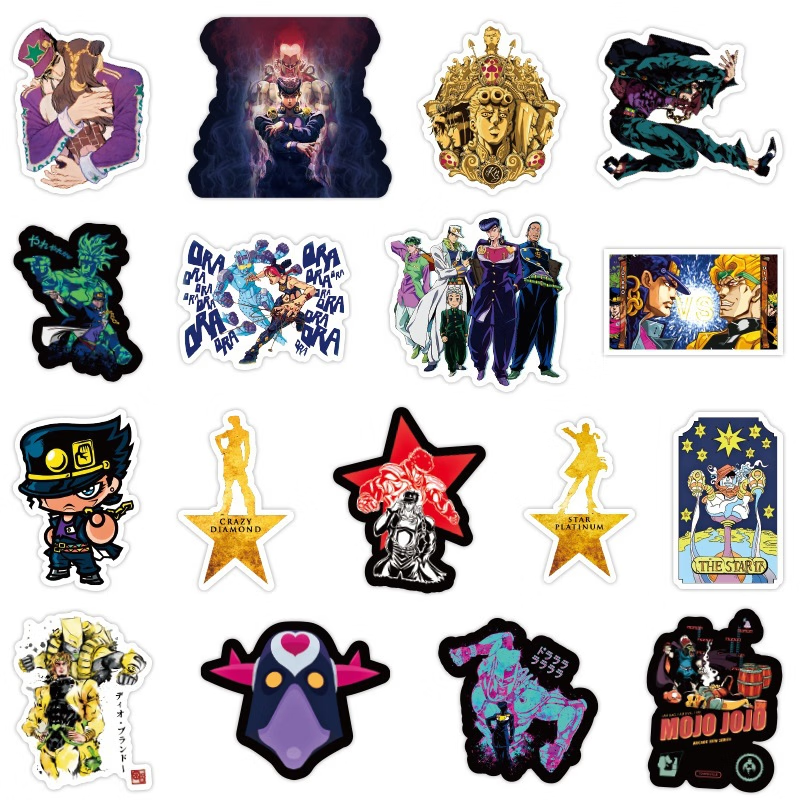 100张日本动漫jojo的奇妙冒险涂鸦贴纸行李箱笔记本电脑防水贴纸 w