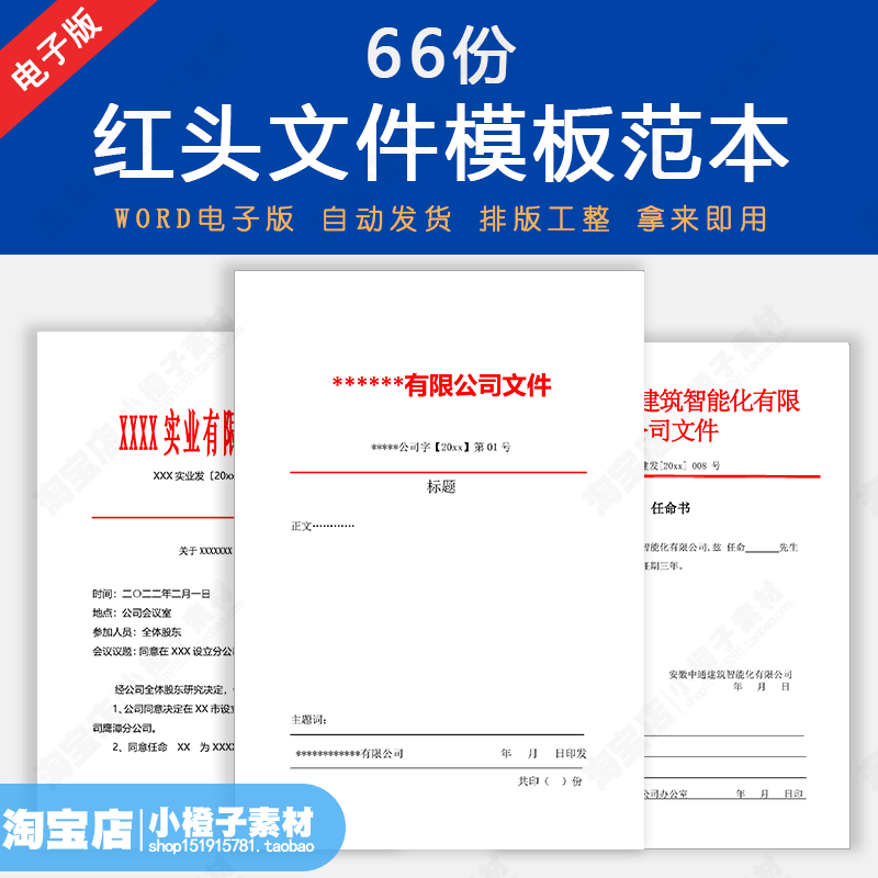 企业红头文件模板公司单位学校行政公文人事任命通知格式范文word 默