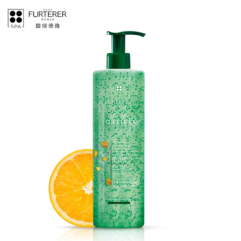 馥绿德雅rene furterer小绿珠控油洗发水强韧活力无硅油洗发露600ml