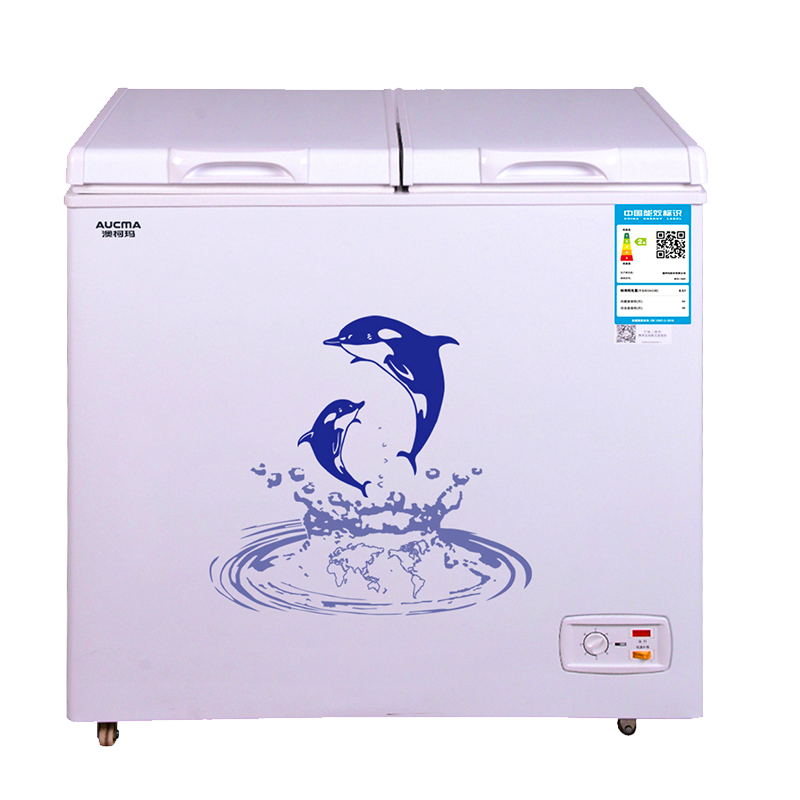 澳柯玛（AUCMA）402升家用商用冰柜 双箱双温冷柜顶开门 冷藏冷冻卧式冰箱 冷藏全铜管 BCD-402CNE 402L