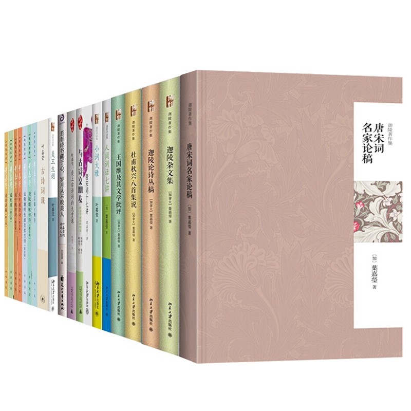 叶嘉莹作品集全22册 唐宋词十七讲/人间词话七讲/叶嘉莹说杜甫诗/中