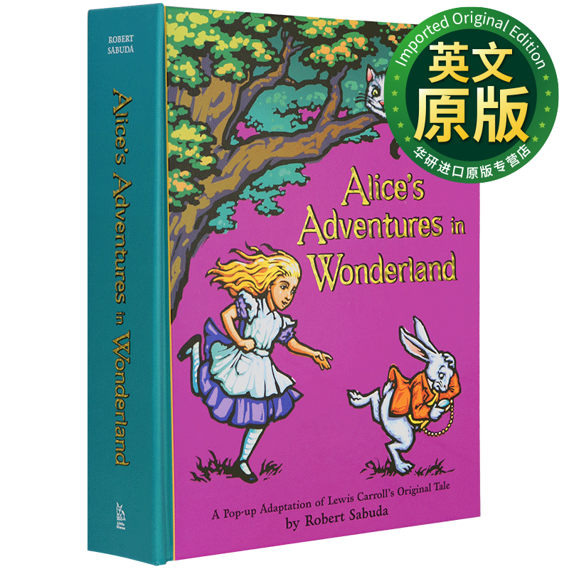 爱丽丝梦游仙境立体书 Alice s Adventures in Wonderland 爱丽丝漫游奇境记 pop up book 英文原版 全英文版进口英语书籍