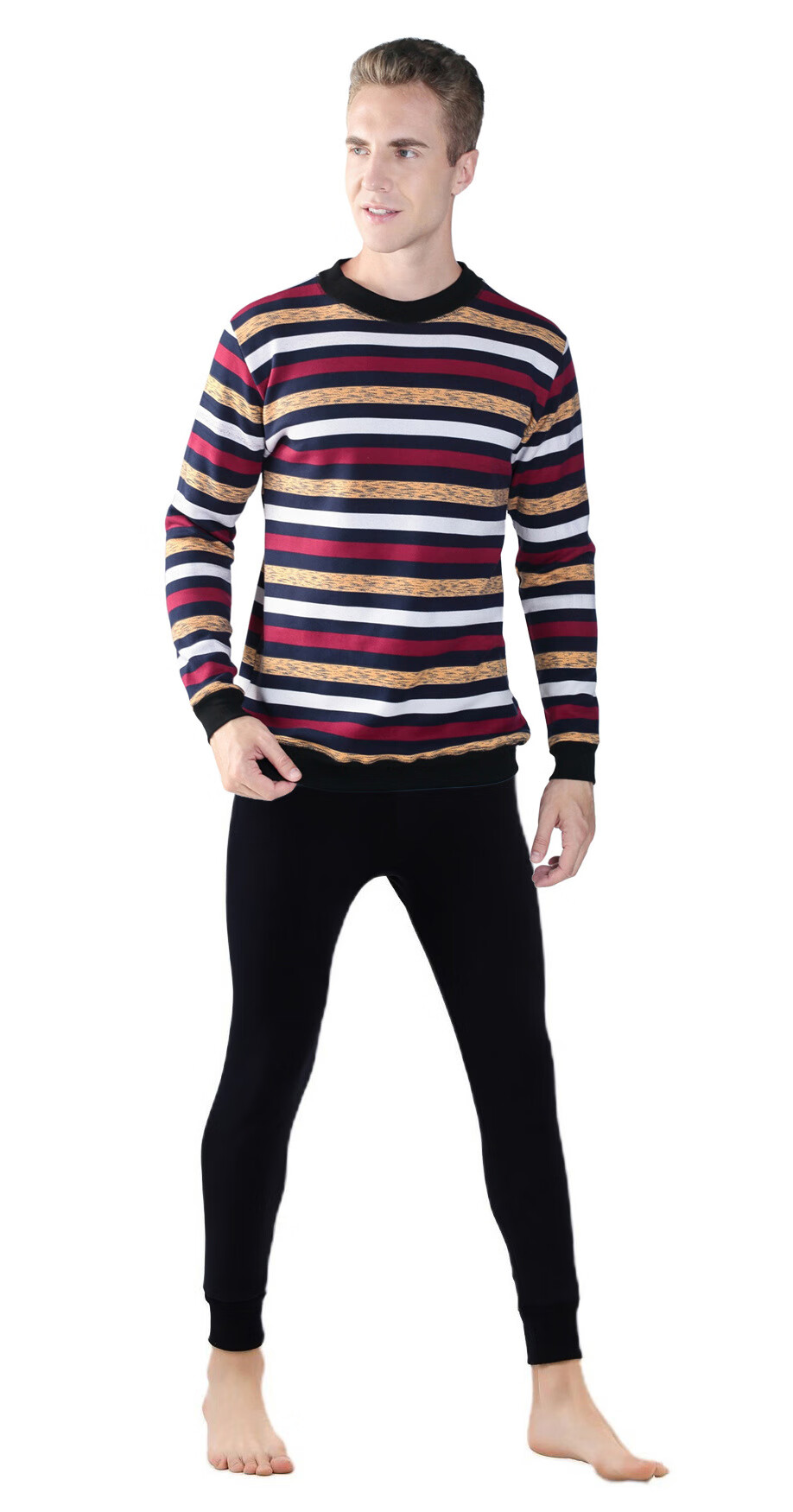 【肥佬100-290斤胖哥超大码8xl】保暖内衣秋冬季圆领加厚加绒青年男士