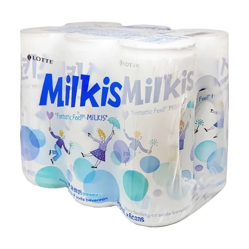 乐天(lotte)韩国进口乐天忌廉沟牛奶鲜奶碳酸饮料汽水锡兰柠檬茶早餐