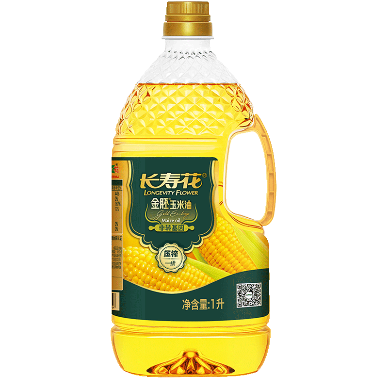 长寿花金胚玉米油食用油 食用油 1000ml
