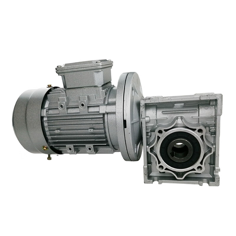 nmrv蜗轮蜗杆减速机带电机一体铝壳减速机齿轮220v380v大扭力 nmrv30