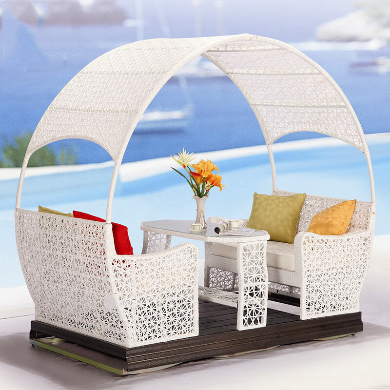 户外动力摇摇椅 动力摇椅户外秋千吊椅庭院花园秋千椅室外阳台藤椅